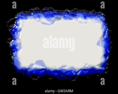 An abstract modern shiny acrilyc white black blue frame / border / background which can be used for the web 3D design or just as Stock Photo