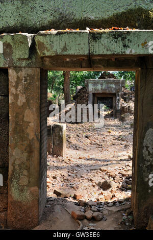 Koh Ker Angkorian site - Prasat (tower sanctuary) Stock Photo