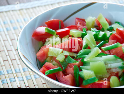 Gazan Dagga - Palestinian vegetable salad Stock Photo