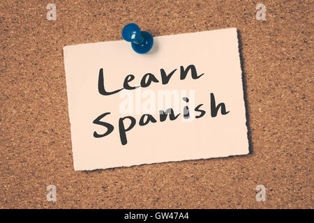 Learn Spanish Stock Photo