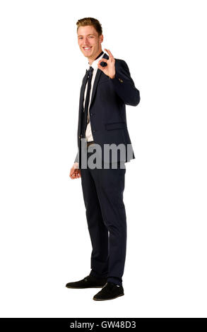 Young businessman full length portrait Stock Photo