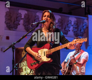 London, UK. 10th September, 2016. London, Cadogan Hall.Ward Thomas the first British country artist to have number one album in the British charts performing at Bob Harris's Under The Apple Tree Festival. Credit:  charlie bryan/Alamy Live News Stock Photo
