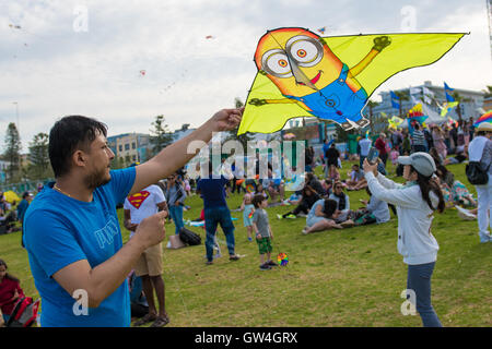 Sydney, Australia. 11th September 2016. Festival of the Winds Australia's Largest Kite flying festival held at Bondi Beach in Sydney. Credit:  mjmediabox / Alamy Live News Stock Photo