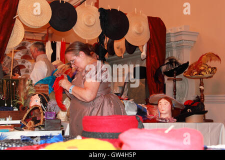 Jane Austen Festival. 9th-18th September 2016. Bath, Somerset, England, UK. Stalls at the Festival Fayre in the Assembly Rooms, Saturday 10th September 2016. Credit:  Ian Bottle/Alamy Live News Stock Photo