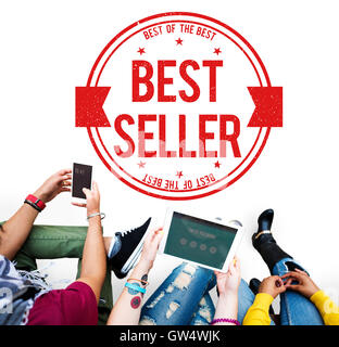 Best Seller Certificate Stamp Concept Stock Photo