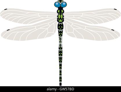 vector abstract dragonfly symbol Stock Vector
