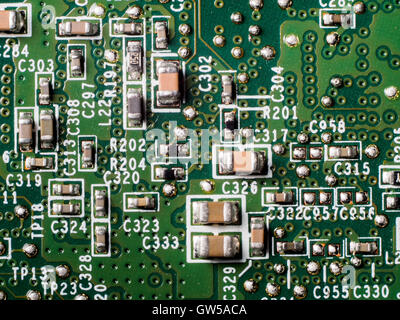 Detail of a notepad mother board Stock Photo