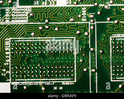 Detail of a notepad mother board Stock Photo