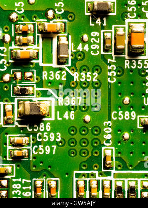 Detail of a notepad mother board Stock Photo