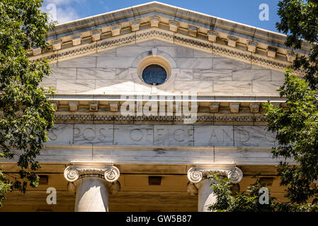 Jefferson-Madison Regional Library, former U.S. Post Office and Courts building, 201 East Market Street, Charlottesville, VA Stock Photo