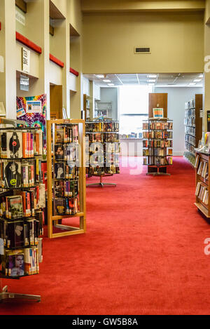 Jefferson-Madison Regional Library, former U.S. Post Office and Courts building, 201 East Market Street, Charlottesville, VA Stock Photo