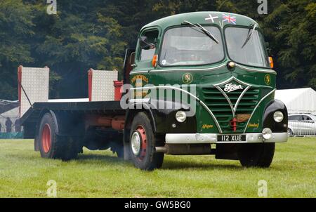 Foden truck, flat bed , green lorry Stock Photo