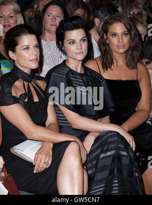 Neve Campbell, Jaimie Alexander, Ashley Graham attends runway for