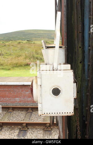 The old revived railway light, the lantern, Stock Photo