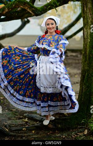Traditional attire from the Colombian Antioquia region. Stock Photo