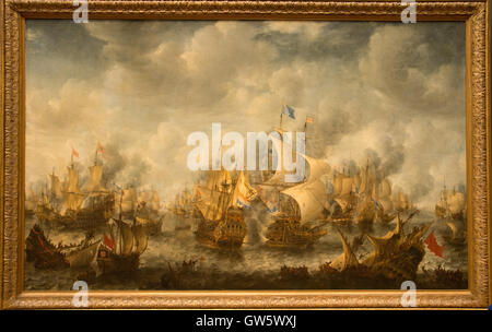 'the battle of terheide' 1653-1656 jan beerstraten Stock Photo