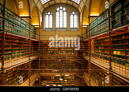 library at rijksmuseum amsterdam Stock Photo