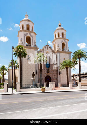 Saint Augustine Cathedral Mission Church in downtown Tucson Arizona Stock Photo