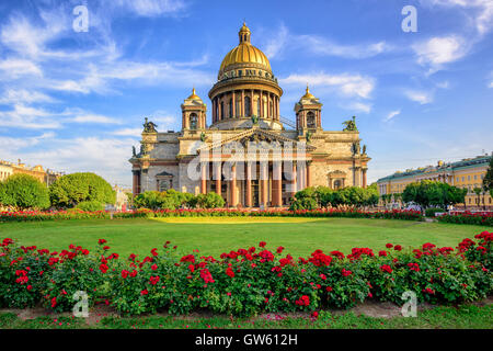 St Isaac cathedral in Saint Petersburg, Russia, is the biggest christian orthodox church in the world Stock Photo