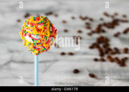 Colorful dessert on a stick. Stock Photo