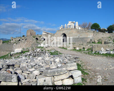 Pergamum Archaeological Site, ancient Greek city in Aeolis,Turkey Stock Photo