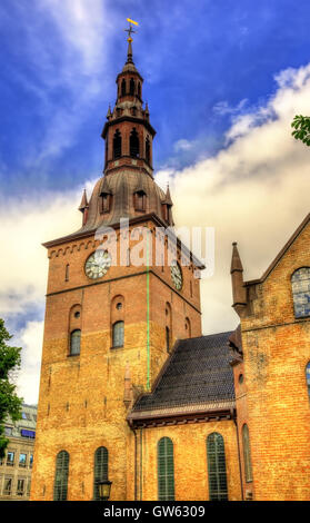 View of Oslo Cathedral in Norway, formerly Our Savior's Church Stock Photo