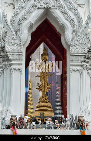 The Trimurti Shrine for praying for love, Bangkok, Thailand Stock Photo