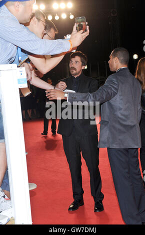 Toronto, Ontario, Canada. 11th Sep, 2016. 11 September 2016 - Toronto, Ontario Canada - Christian Bale. ''The Promise'' Premiere - 2016 Toronto International Film Festival held at Roy Thomson Hall. Photo Credit: Brent Perniac/AdMedia © Brent Perniac/AdMedia/ZUMA Wire/Alamy Live News Stock Photo