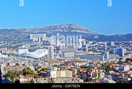 panoramic view on Marseille Stock Photo