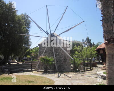 Yalıkavak is a town near Bodrum in Muğla province, Turkey, Roman submerged Archaeological Site Stock Photo