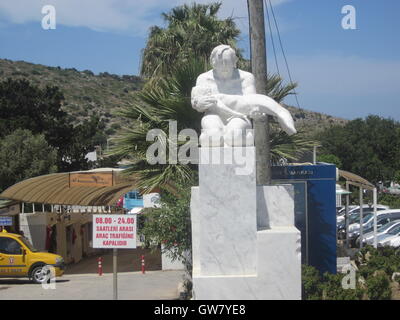 Yalıkavak is a town near Bodrum in Muğla province, Turkey, Roman submerged Archaeological Site Stock Photo