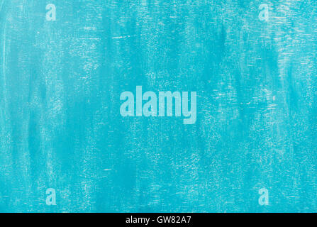 Bright blue painted old plywood texture, background or wallpaper Stock Photo