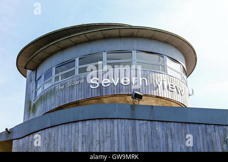 The Sloane Severn Trent observatory tower at the Wildfowl and Wetlands Trust Slimbridge Wetland Centre, Slimbridge, Gloustershire Stock Photo