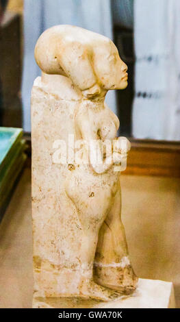 Egypt, Museum of Mallawi, photos taken in 2009, before its looting in 2013. An amarnian princess. Stock Photo