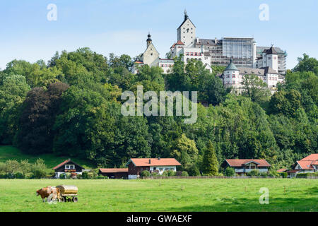 Aschau im Chiemgau: Hohenaschau Castle, Germany, Bayern, Bavaria, Oberbayern, Chiemgau, Upper Bavaria Stock Photo