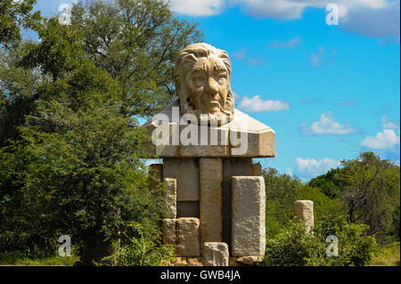 Paul Kruger Gate. Kruger National Park, South Africa. Stock Photo