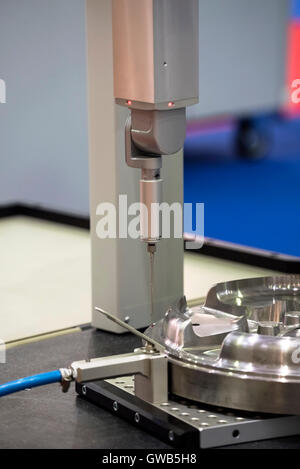Changer racks and probe modules. Probe material stylus close-up process Stock Photo