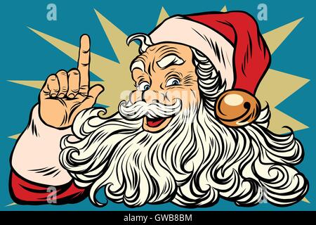 Santa Claus reminds Christmas is coming Stock Vector