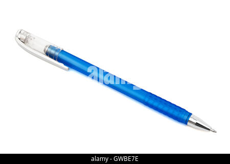 Modern ballpoint pen on a white background Stock Photo