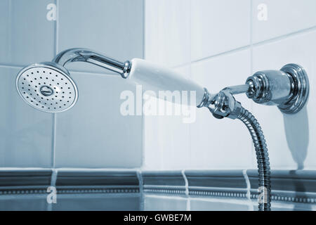 Beautiful and modern shower in a bathroom Stock Photo