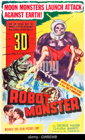 ROBOT MONSTER (1953) GEORGE NADER, CLAUDIA BARRETT RBMT 004P Stock ...