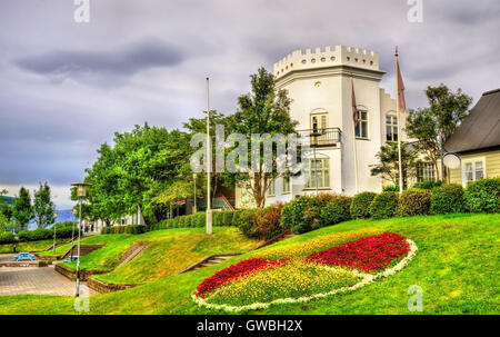 Gimli house, a historic building in Reykjavik - Iceland Stock Photo