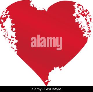 Grunge Vector heart Stock Vector Image & Art - Alamy