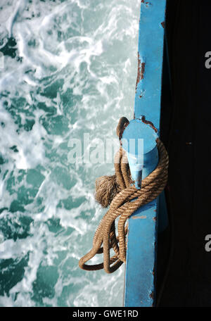 Detail seen on the ferry to Koh Chang, Trat , Thailand, from the mainland. Stock Photo