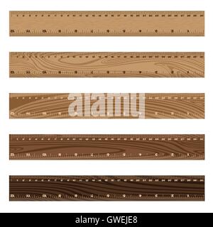 ruler, vector, color, illustration, set, white, office, design, background, art, colorful, wood, object, school, equipment Stock Vector