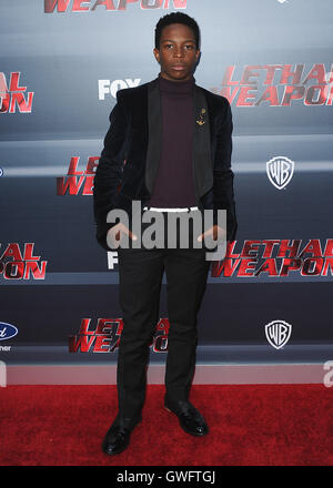 Los Angeles, USA. 12th September, 2016.  Dante Brown at the screening and premiere party of Fox's 'Lethal Weapon' at Neuehouse on September 12, 2016 in Los Angeles, California. Credit:  MediaPunch Inc/Alamy Live News Stock Photo