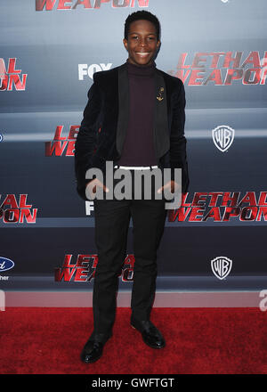 Los Angeles, USA. 12th September, 2016.  Dante Brown at the screening and premiere party of Fox's 'Lethal Weapon' at Neuehouse on September 12, 2016 in Los Angeles, California. Credit:  MediaPunch Inc/Alamy Live News Stock Photo