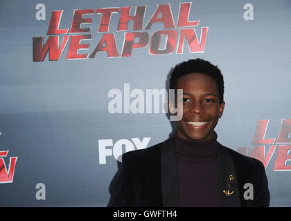 Los Angeles, USA. 12th September, 2016.  Dante Brown at the screening and premiere party of Fox's 'Lethal Weapon' at Neuehouse on September 12, 2016 in Los Angeles, California. Credit:  MediaPunch Inc/Alamy Live News Stock Photo