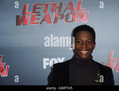 Los Angeles, USA. 12th September, 2016.  Dante Brown at the screening and premiere party of Fox's 'Lethal Weapon' at Neuehouse on September 12, 2016 in Los Angeles, California. Credit:  MediaPunch Inc/Alamy Live News Stock Photo