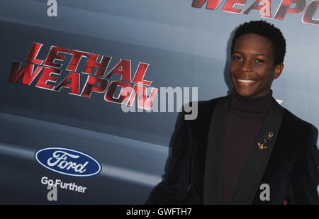 Los Angeles, USA. 12th September, 2016.  Dante Brown at the screening and premiere party of Fox's 'Lethal Weapon' at Neuehouse on September 12, 2016 in Los Angeles, California. Credit:  MediaPunch Inc/Alamy Live News Stock Photo